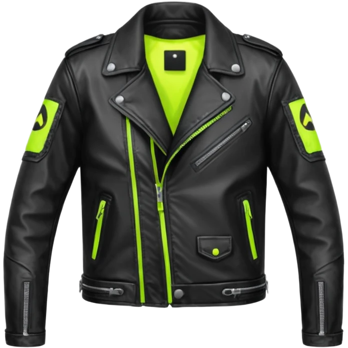neon color Russian underground fashion jacket emoji