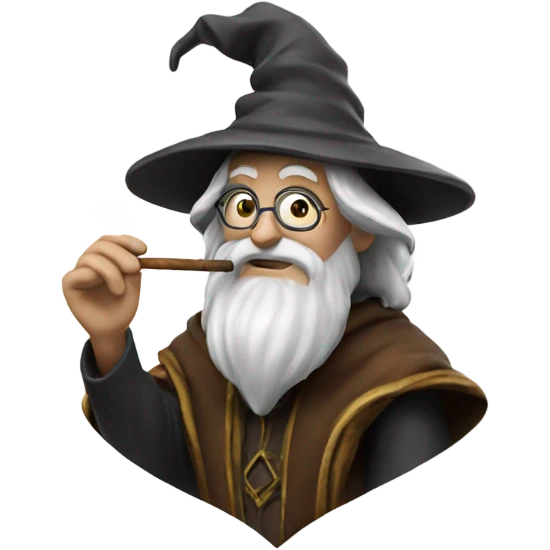Wizard smoking   emoji