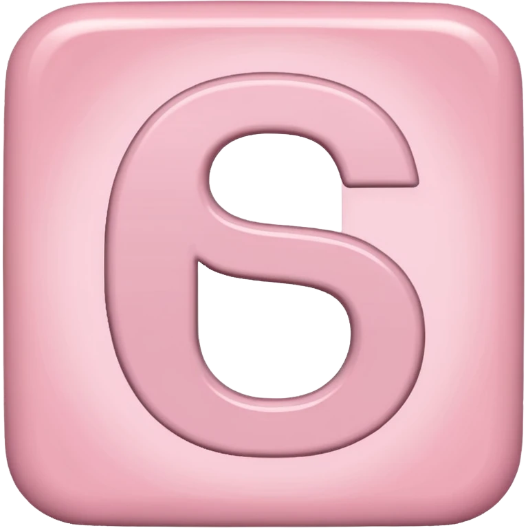 The letter S in a light pink sqaure  emoji