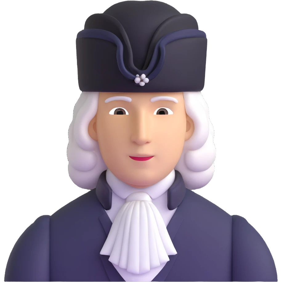 historical colonial aristocrat wig emoji