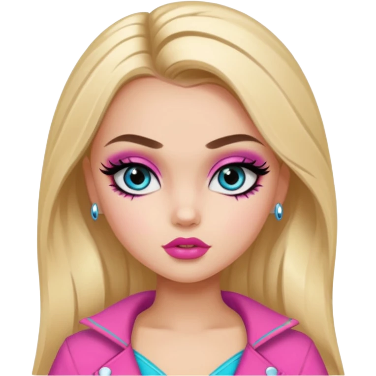 baltic christian, girly bratz baddie, beautiful eyes, eyeliner emoji