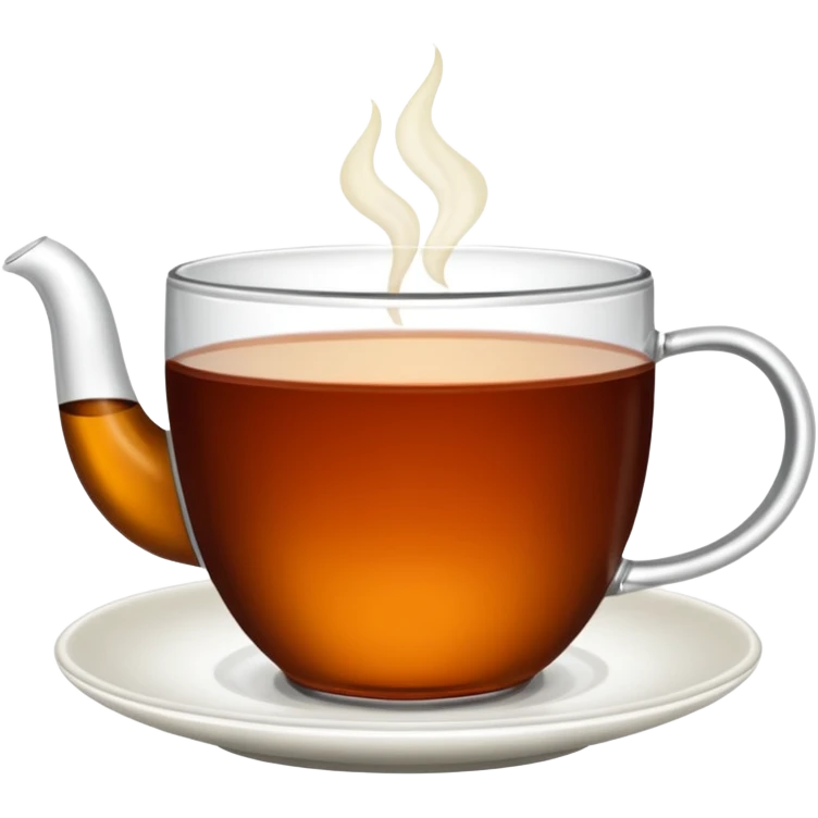 Çay bardağında çay emoji