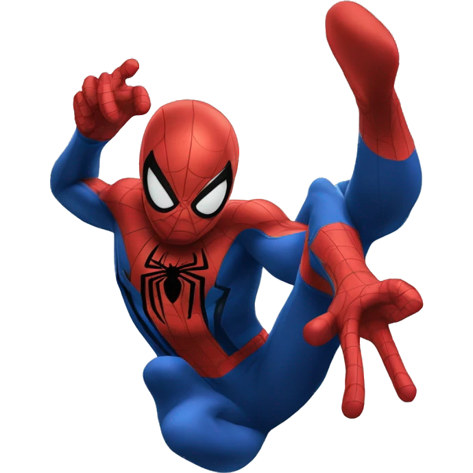 Spider-Man web swinging emoji