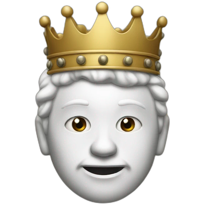 White face King emoji