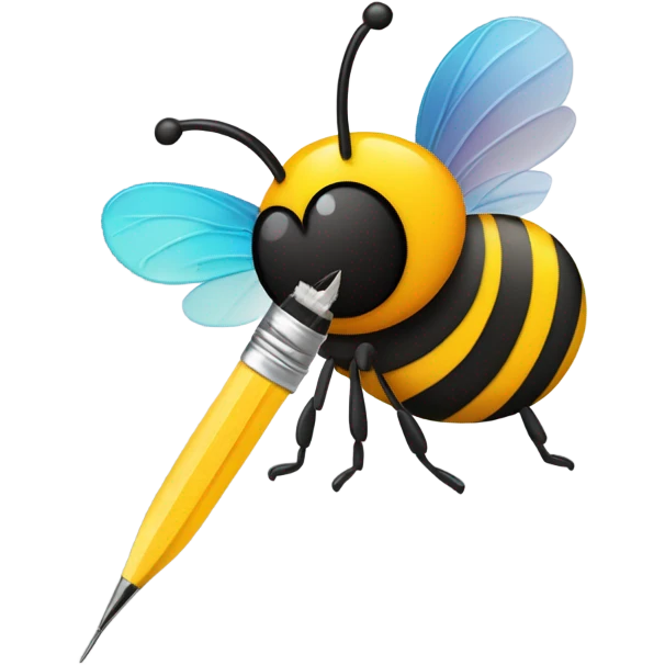 bee doing nails emoji