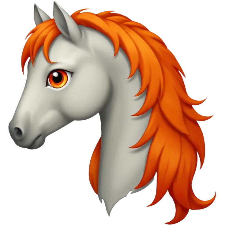 Sad fire horse emoji  emoji