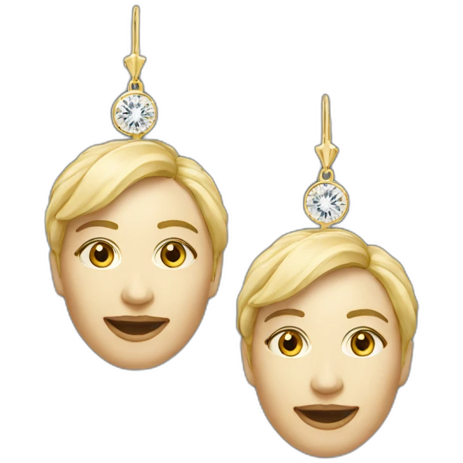 high end earrings  emoji