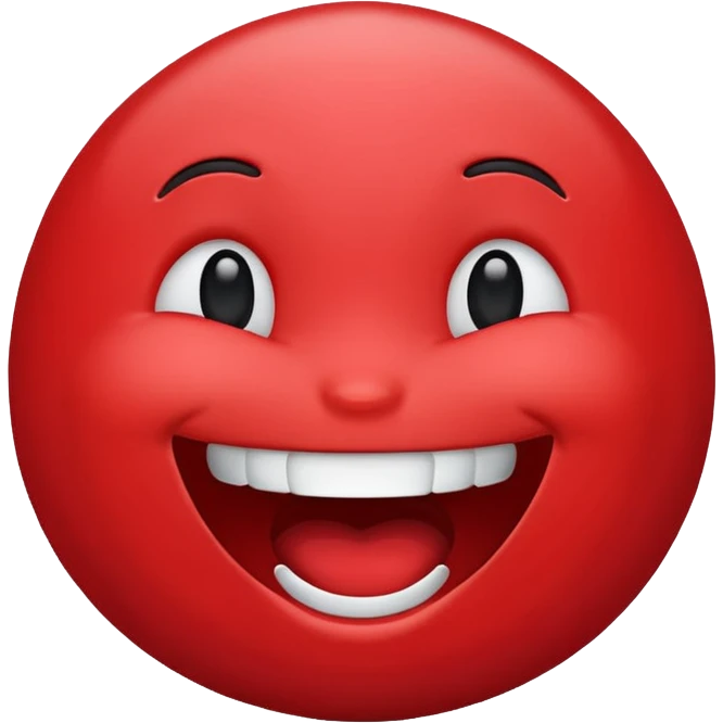 Lafing in red color emoji emoji