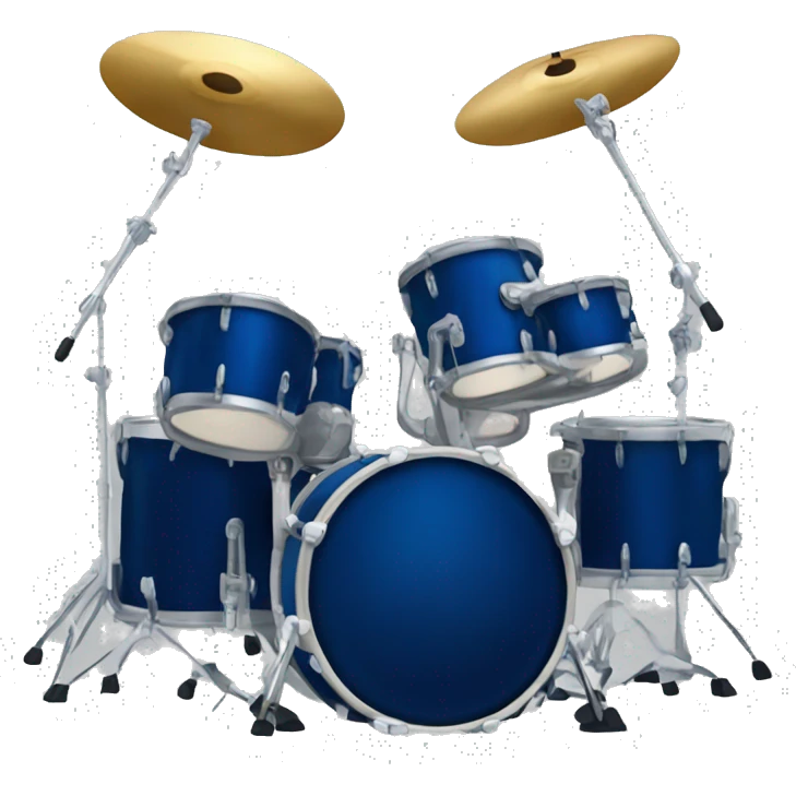 dark blue drum kit emoji