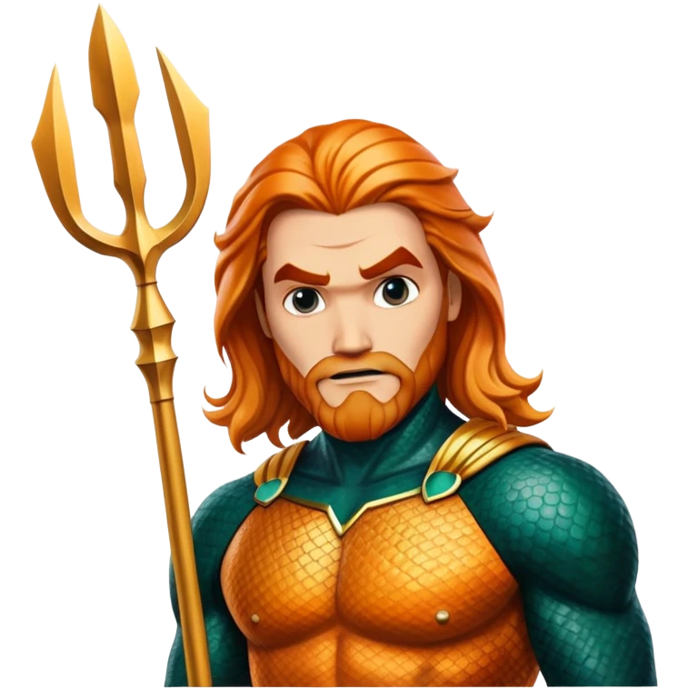 classic Aquaman superhero face emoji