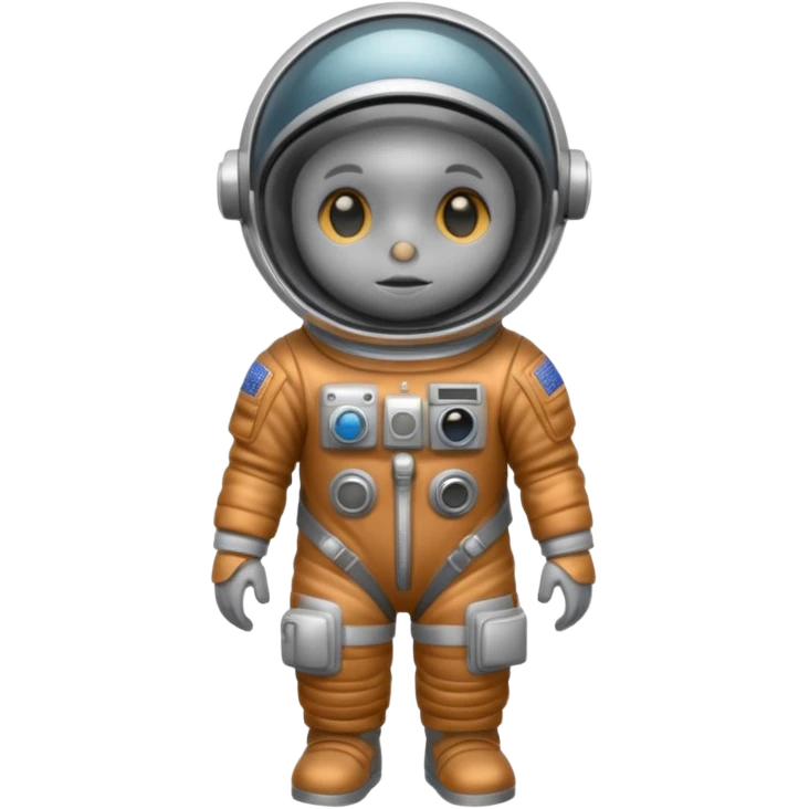 sparrow bird with astronaut suit emoji