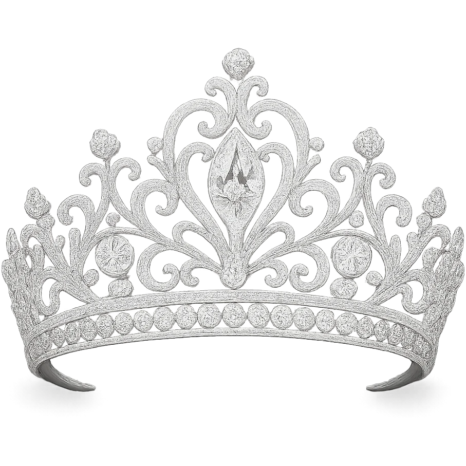 white sparkly tiara emoji