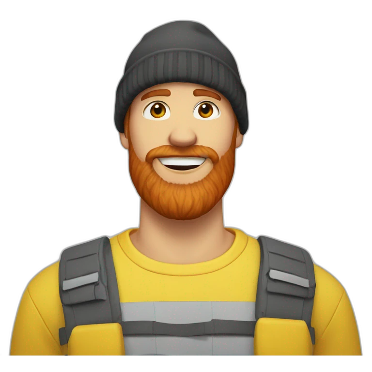 red-bearded-guys-white-teeth-wearing-yellow-beanie-white-shirt emoji