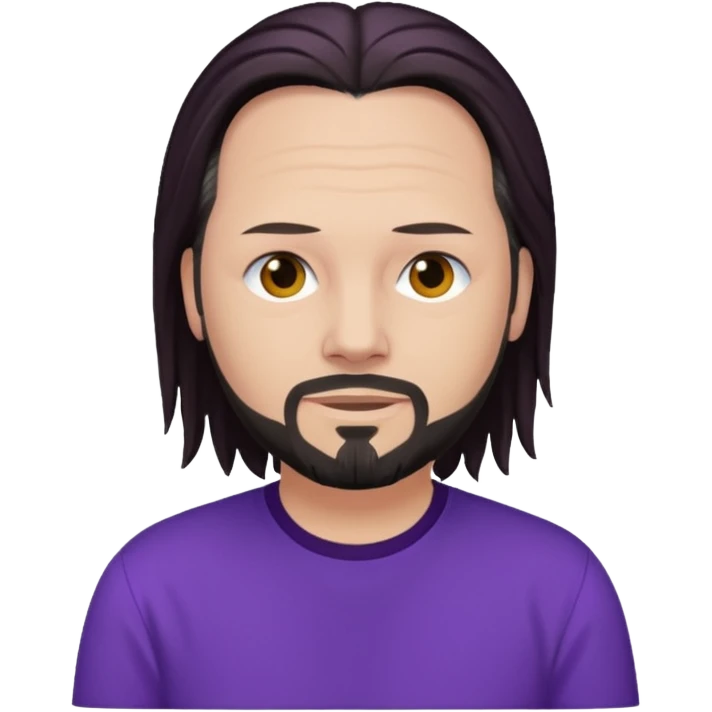 Jonathan Davis with purple shirt emoji