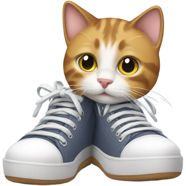 Cat wearing shoes emoji