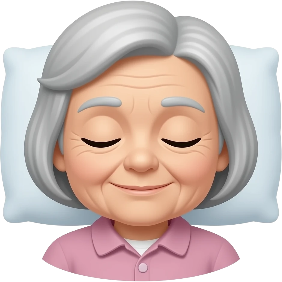 grandma sleeping\ emoji