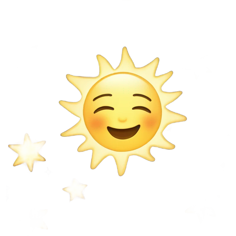 The sun the moon and the stars emoji