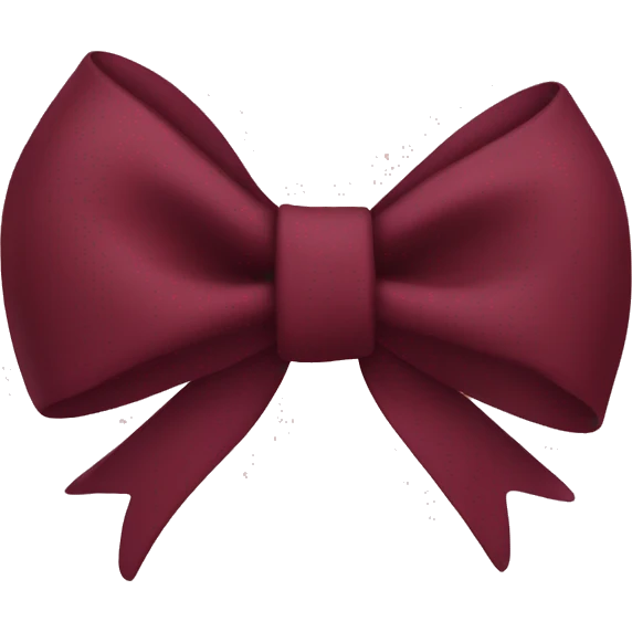 maroon bow emoji
