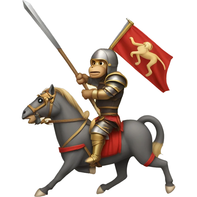 Jousting monkey  emoji