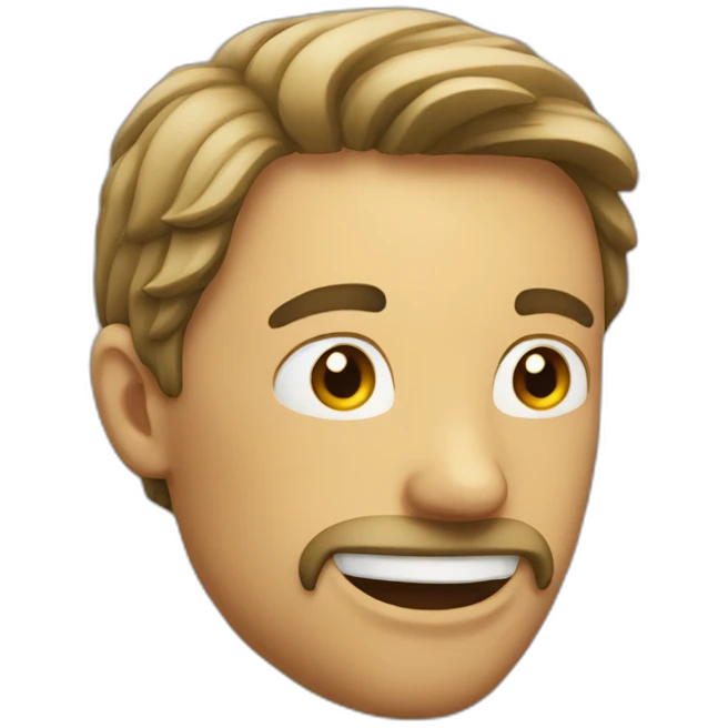 Man mewing emoji