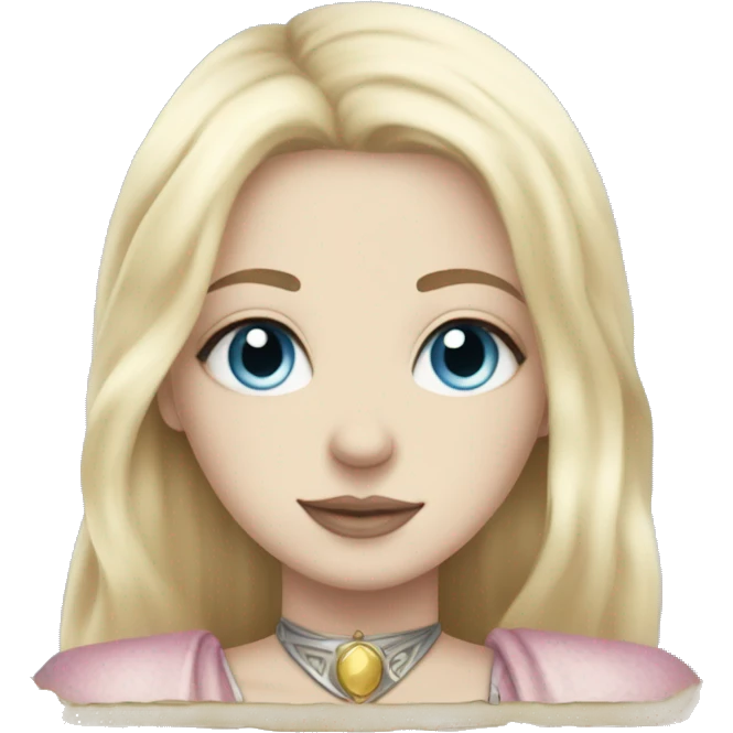 light pink tarot cards magic blonde girl white skin blue eyes  emoji