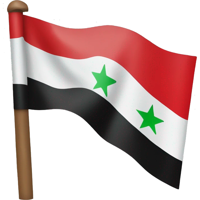 Syrian rebel flag emoji