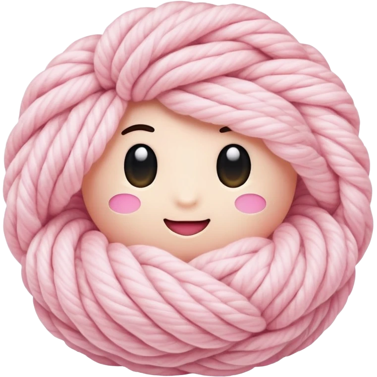 Yarn light pink emoji