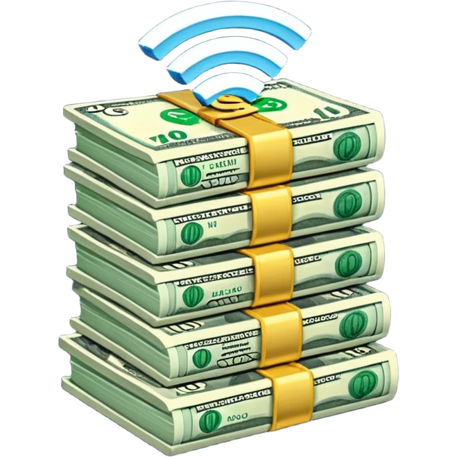 wifi money stack emoji