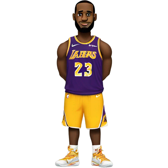 LeBron James with short legs emoji