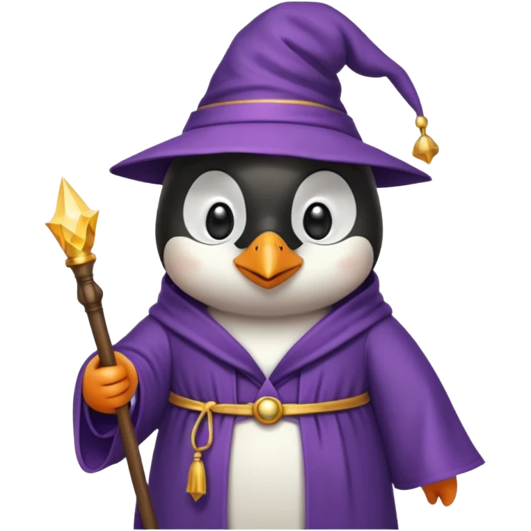Penguin Wizard emoji