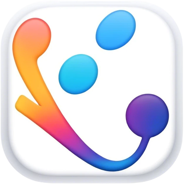 An abstract app logo  emoji