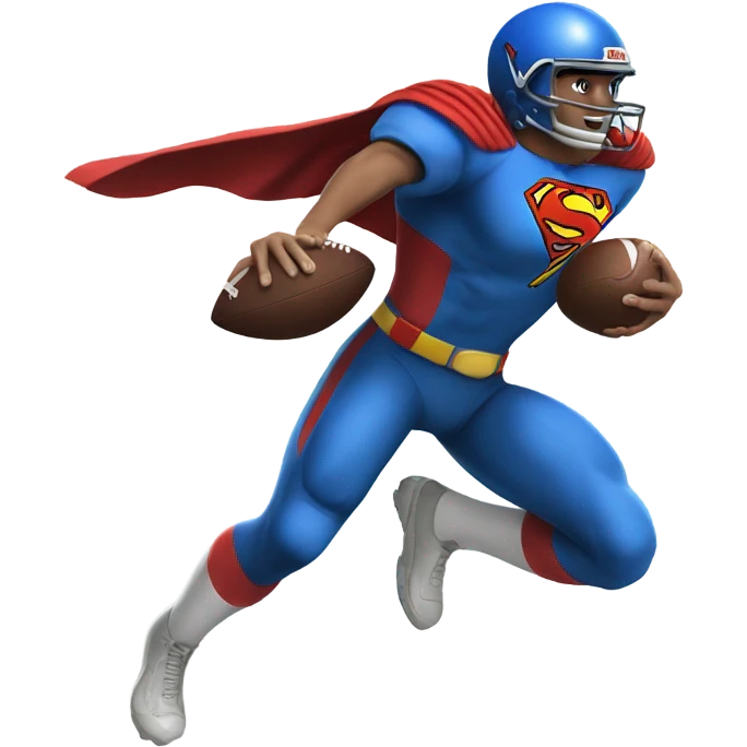 superman play football emoji
