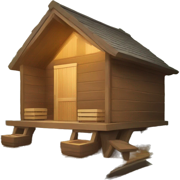 Sauna, forest, relaxation emoji