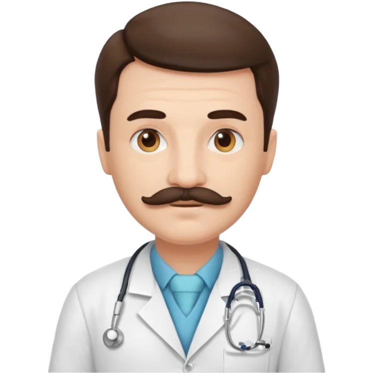moustache uniform Doctor man emoji