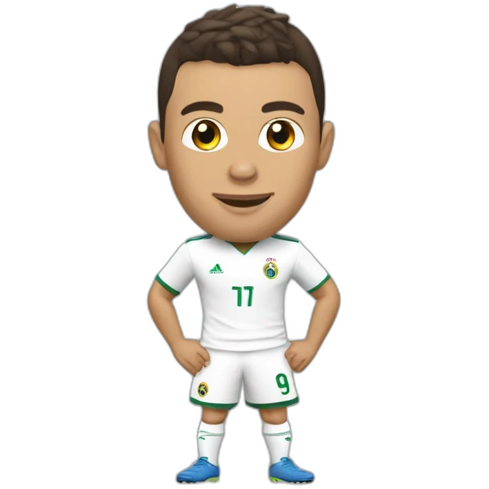 Ronaldo sur une chèvre emoji