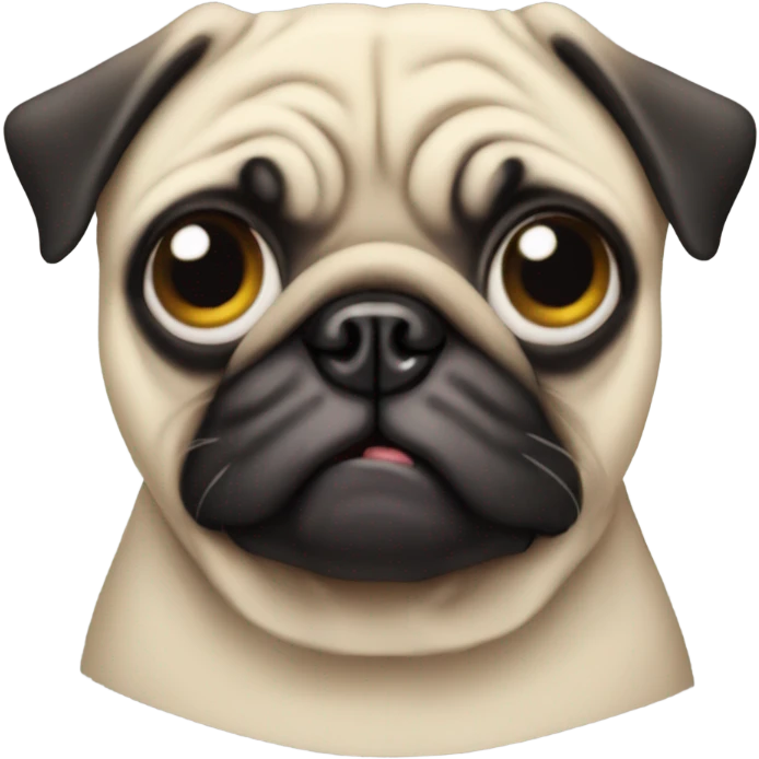 One eyed pug emoji