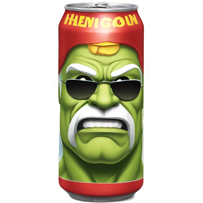 Hulk hogan beer can emoji