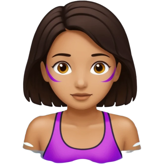Girl swimming  emoji