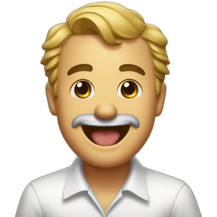 Realistic risitas laughing meme emoji