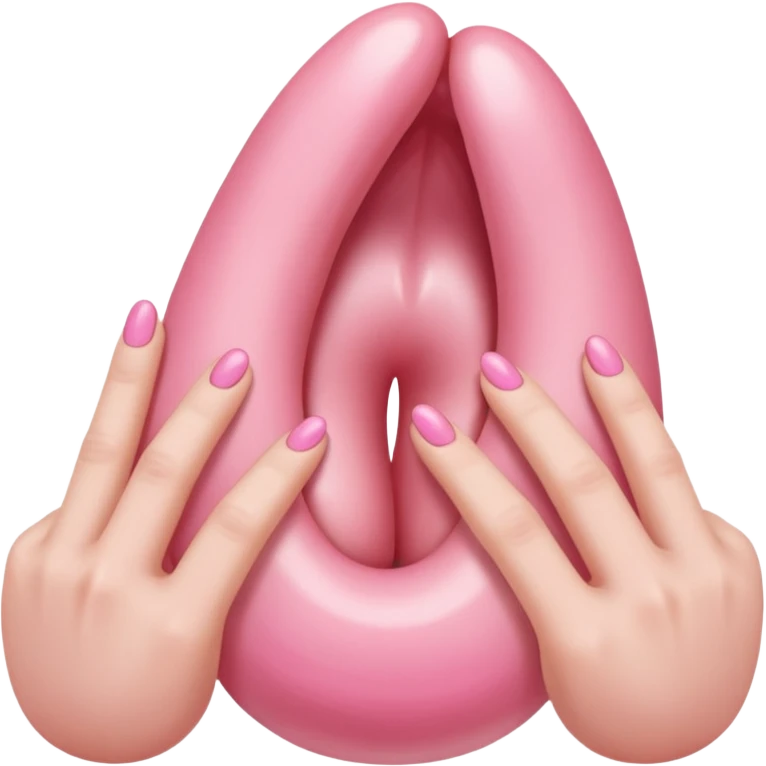 Two fingers inside a vagina emoji
