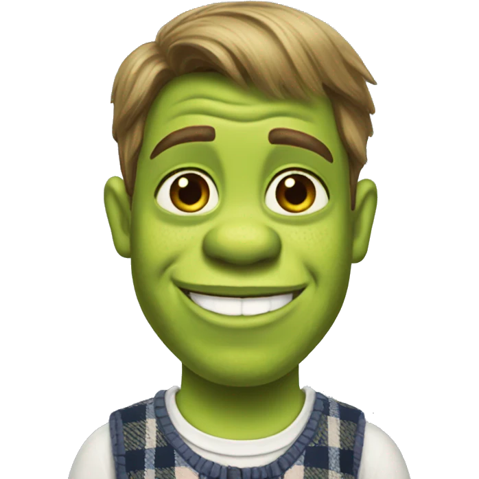 Preppy Shrek  emoji
