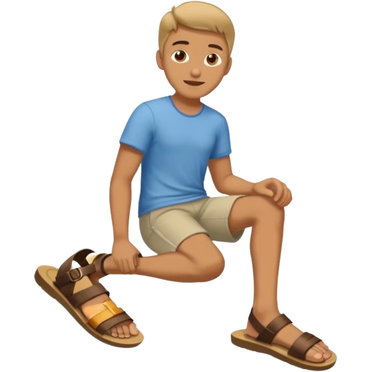 Guy with feet emoji