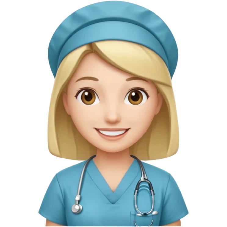 nurse with Scrubs emoji