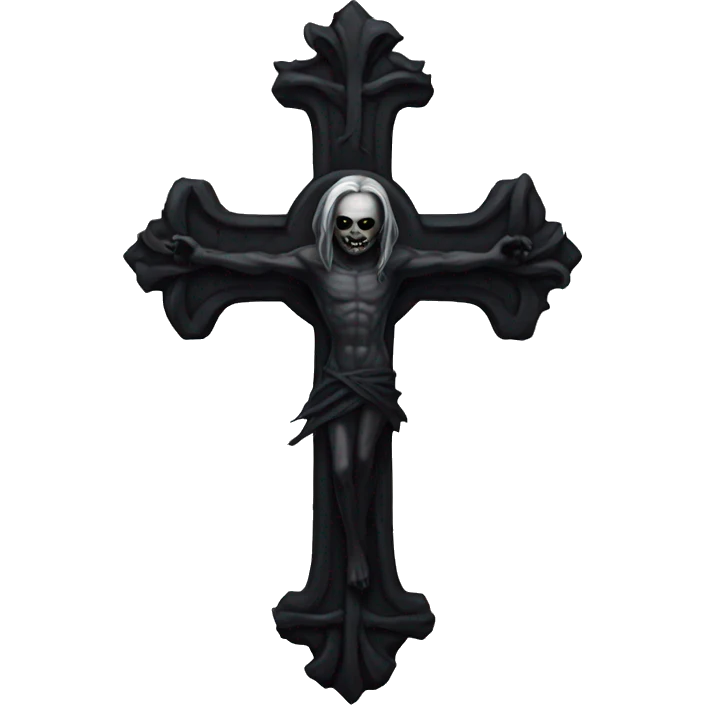Goth cross emoji