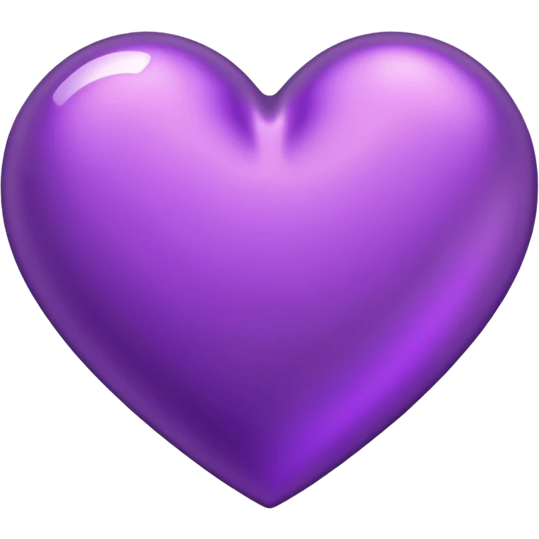 heart with a metallic purple finish emoji