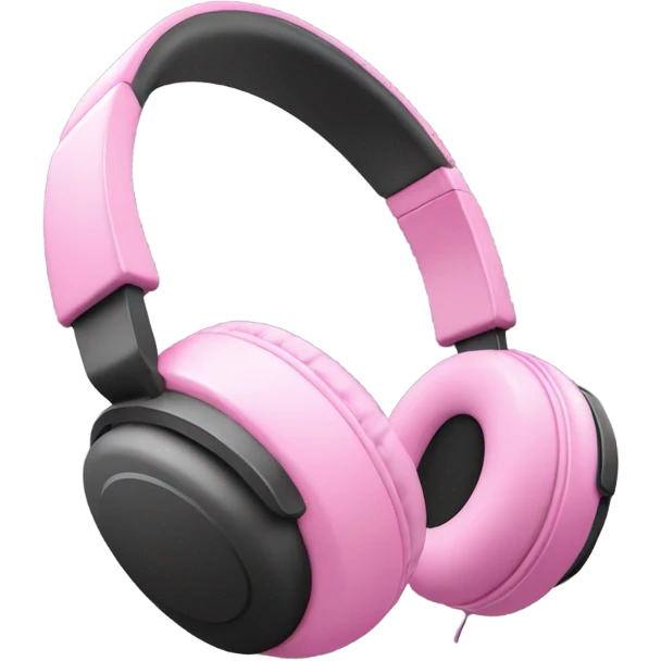 Pink headphones  emoji