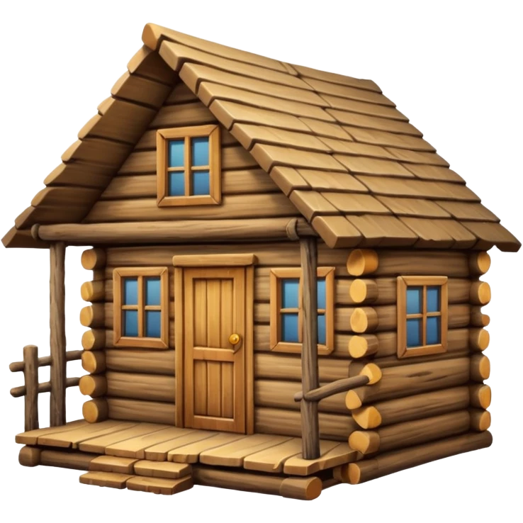 Log cabin  emoji