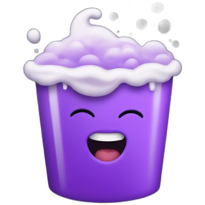 purple froth emoji