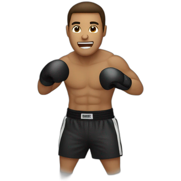 man punching a boxing bag emoji