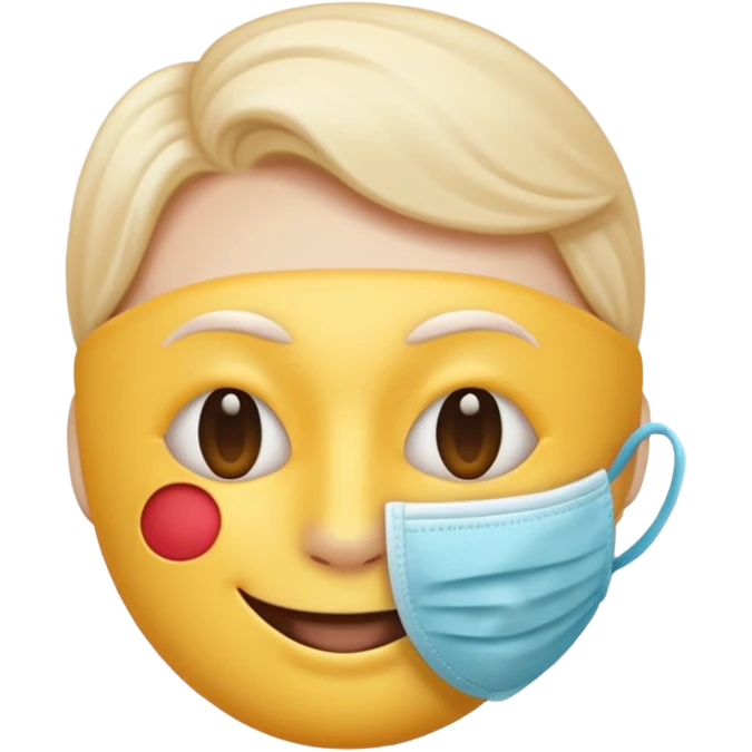 Eu quero um emoji😔 a segurar uma mascara🙂 emoji